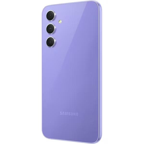 Samsung Galaxy A54 DS Light Violet 5G/6.42"/OC/8GB/256GB/32MP/50MP+12MP+5MP/5000mAh + IP67 "SM-A546BLVDEUE" — miniatură