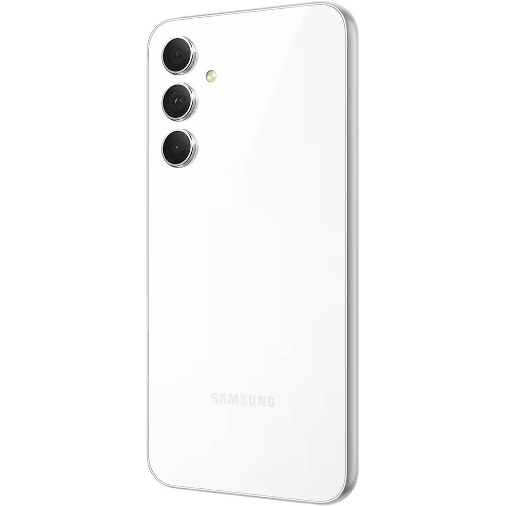 Samsung Galaxy A54 DS White 5G/6.42"/OC/8GB/256GB/32MP/50MP+12MP+5MP/5000mAh + IP67 "SM-A546BZWDEUE" — miniatură