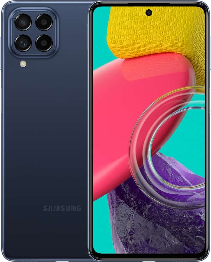Samsung Galaxy M53 DS Blue 5G/6.7/OC/8GB/128GB/32MP/108MP+8MP+2MP+2MP/5000mAh "SM-M536BZBGEUE" — miniatură