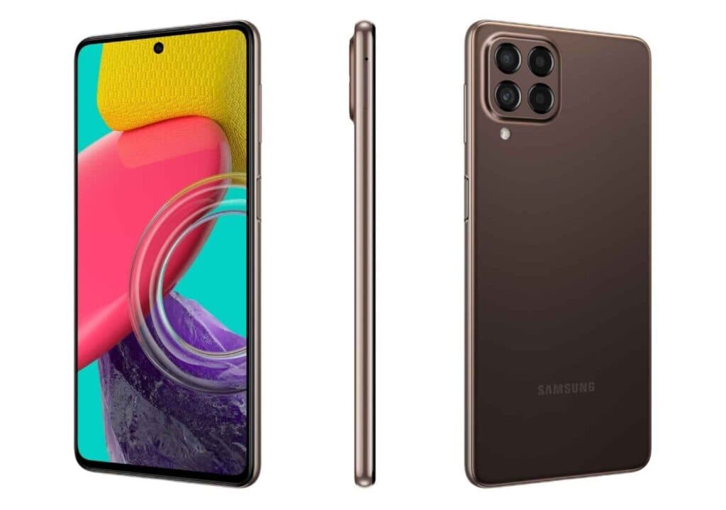 Samsung Galaxy M53 DS Brown 5G/6.7/OC/6GB/128GB/32MP/108MP+8MP+2MP+2MP/5000mAh "SM-M536BZNDEUE" — miniatură