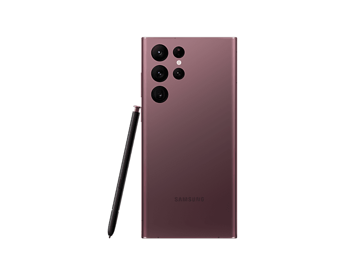 Samsung Galaxy S22 Ultra DS Burgundy 5G/6.8"/OC/8GB/128GB/40MP/12MP+108MP+10MP+10MP/5000mAh + S Pen "SM-S908BDRDEUE" — miniatură