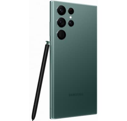 Samsung Galaxy S22 Ultra DS Green 5G/6.8"/OC/12GB/256GB/40MP/12MP+108MP+10MP+10MP/5000mAh + S Pen "SM-S908BZGGEUE" — miniatură