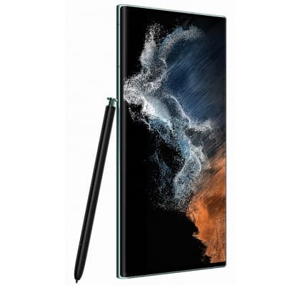 Samsung Galaxy S22 Ultra DS Green 5G/6.8"/OC/12GB/256GB/40MP/12MP+108MP+10MP+10MP/5000mAh + S Pen "SM-S908BZGGEUE" — miniatură