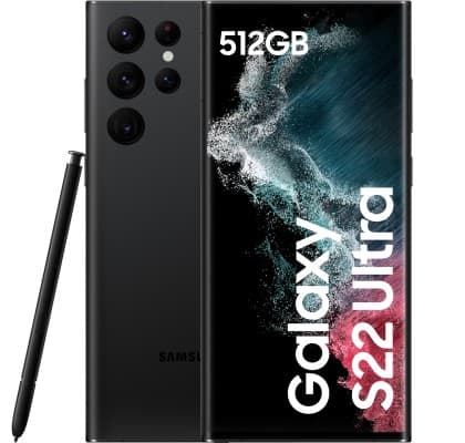 Samsung Galaxy S22 Ultra DS Phantom Black 5G/6.8"/OC/12GB/512GB/40MP/12MP+108MP+10MP+10MP/5000mAh + S Pen "SM-S908BZKHEUE"