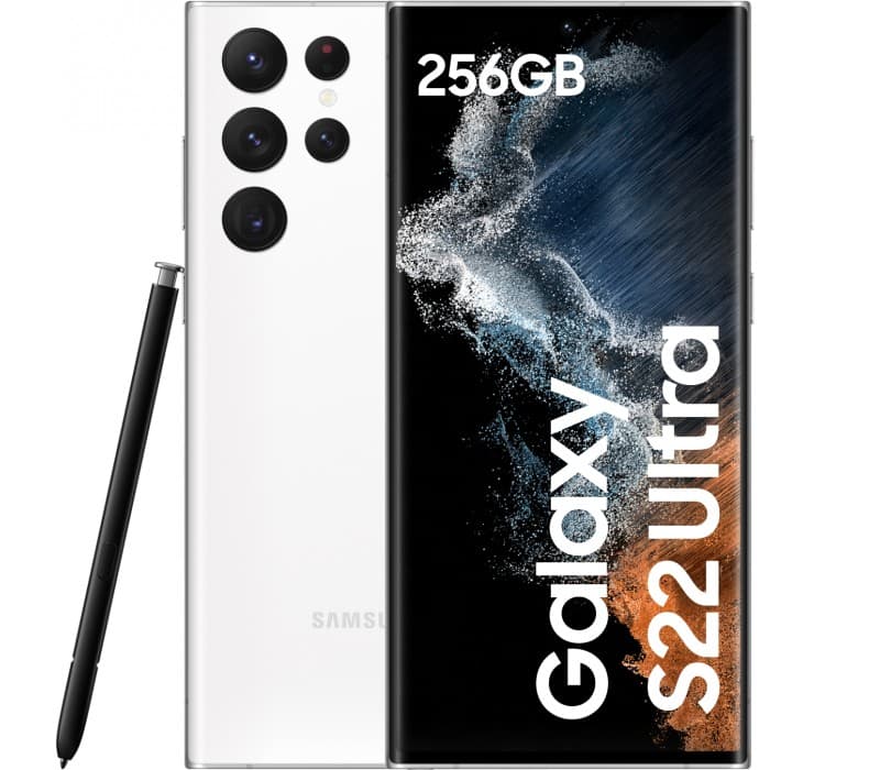 Samsung Galaxy S22 Ultra DS Phantom White 5G/6.8"/OC/12GB/256GB/40MP/12MP+108MP+10MP+10MP/5000mAh + S Pen "SM-S908BZWGEUE"