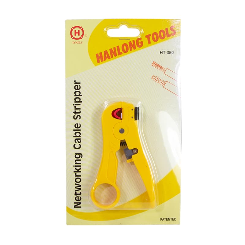 Dezizolator pentru cablu de retea UTP / STP Logilink, cu taietor, diametru ajustabil 3.5-9mm, Yellow "WZ0032" — miniatură