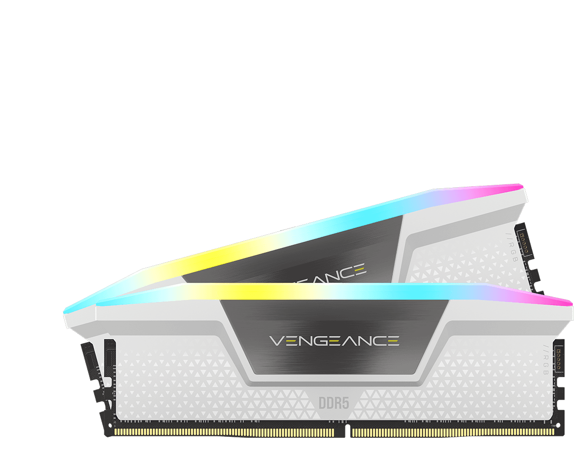 Corsair Vengeance RGB 32GB, DDR5, 6000MHz, CL40, 2x16GB, 1.35V, Alb "CMH32GX5M2B6000C40W"