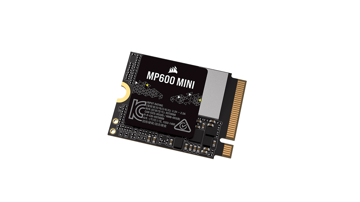SSD Corsair Force MP600 Mini, 1 TB, NVMe, M.2, PCIe 4.0 "CSSD-F1000GBMP600MN" — miniatură