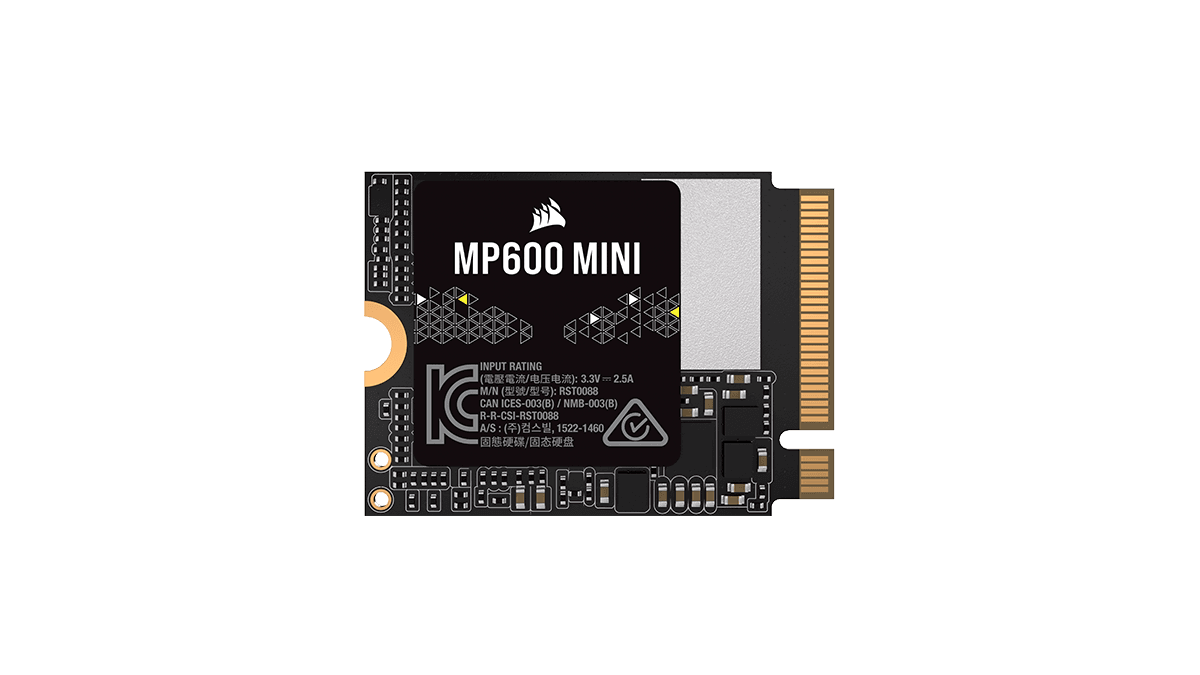SSD Corsair Force MP600 Mini, 1 TB, NVMe, M.2, PCIe 4.0 "CSSD-F1000GBMP600MN"