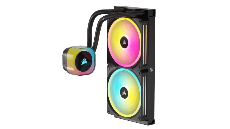 Cooler Corsair "iCUE LINK H115i", skt universal, racire cu lichid, ventilator 120 mm x 2, 2000 rpm, iluminat RGB, "CW-9061002-WW" — miniatură