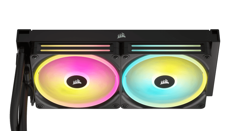 Cooler Corsair "iCUE LINK H115i", skt universal, racire cu lichid, ventilator 120 mm x 2, 2000 rpm, iluminat RGB, "CW-9061002-WW" — miniatură