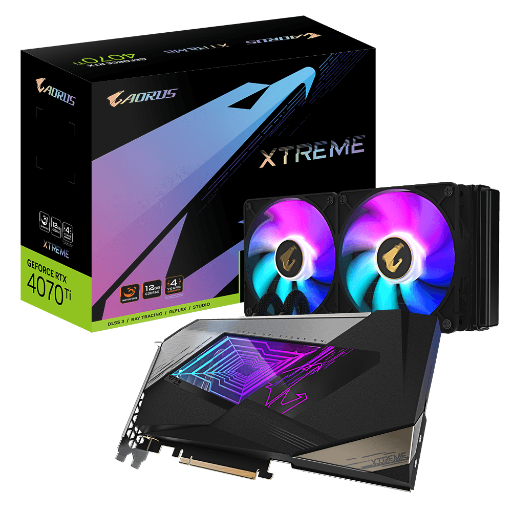 VGA AORUS GeForce RTX 4070TI 12G XW "GV-N407TAORUSX W-12GD"