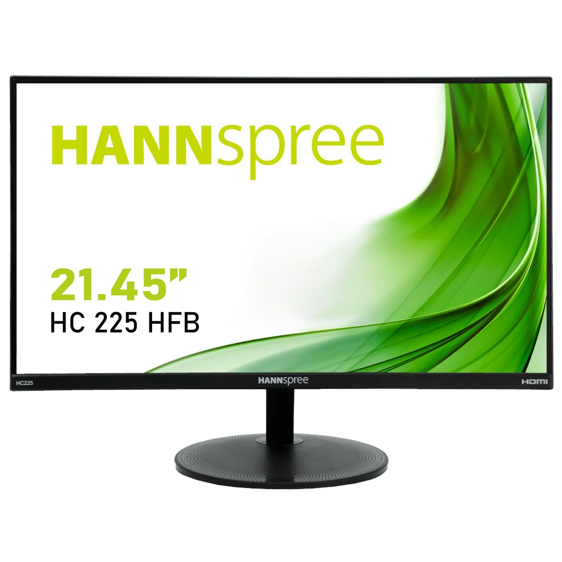 Hannspree, HC225HFB, Monitor, TFT LED 21.45" Wide, 1920x1080, 300cd/m? 5 ms, 3000 : 1, HDMI & VGA, 2W x 2, Black "HC225HFB"
