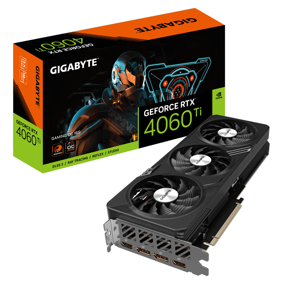 PLACA VIDEO Gigabyte GeForce RTX 4060 Ti GAMING OC 16G N406TGAMING OC-16GD "N406TGAMING OC-16GD" — miniatură