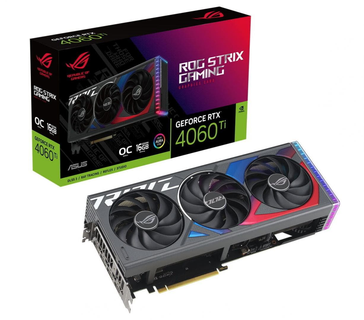 VGA AS ROG Strix RTX 4060TI OC 16GB "ROG-STRIX-RTX4060TI-O16GGAMING"