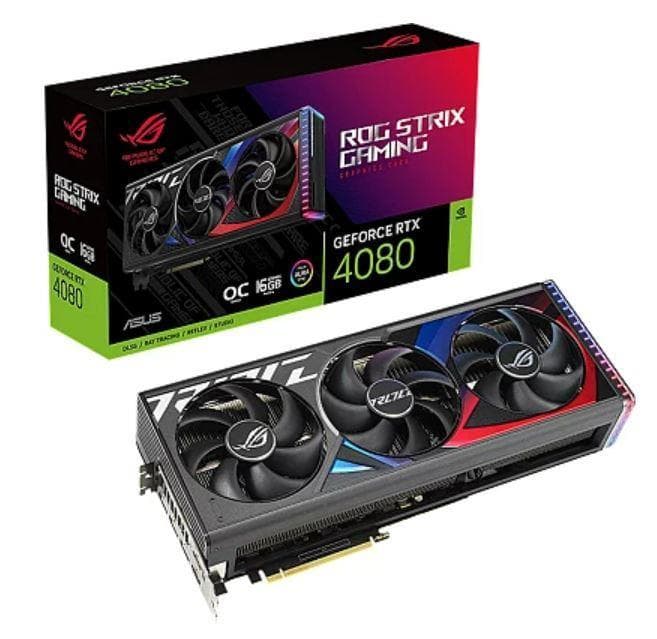 VGA PCIE16 RTX4080 16GB GDDR6X/ROG-STRIX-RTX4080-O16GGAM ASUS "ROG-STRIX-RTX4080-O16GGAM"