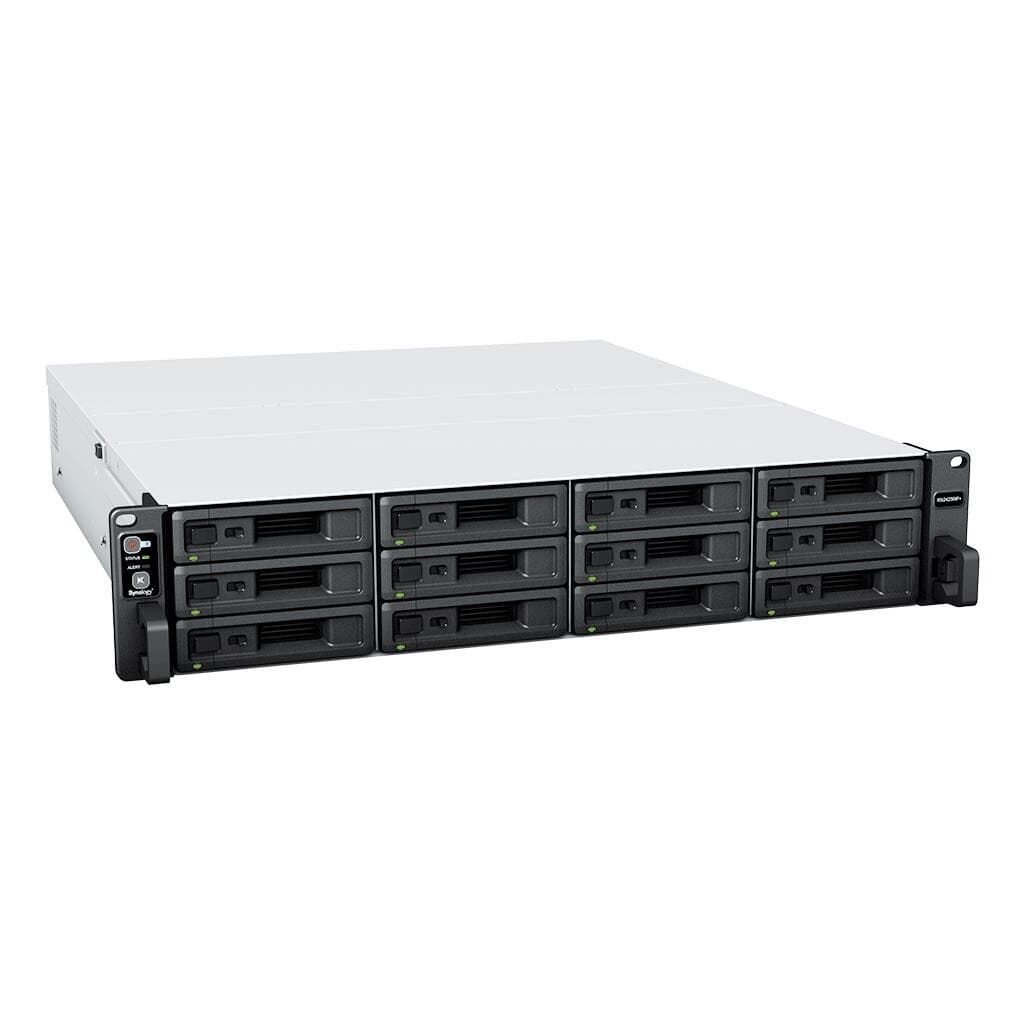 SYNOLOGY RS2423RP+ 12-BAY Rackstation AMD Ryzen Embedded V1500B AMD QUAD CORE 8GB RAM HDD/SSD Only "RS2423RP+" — miniatură
