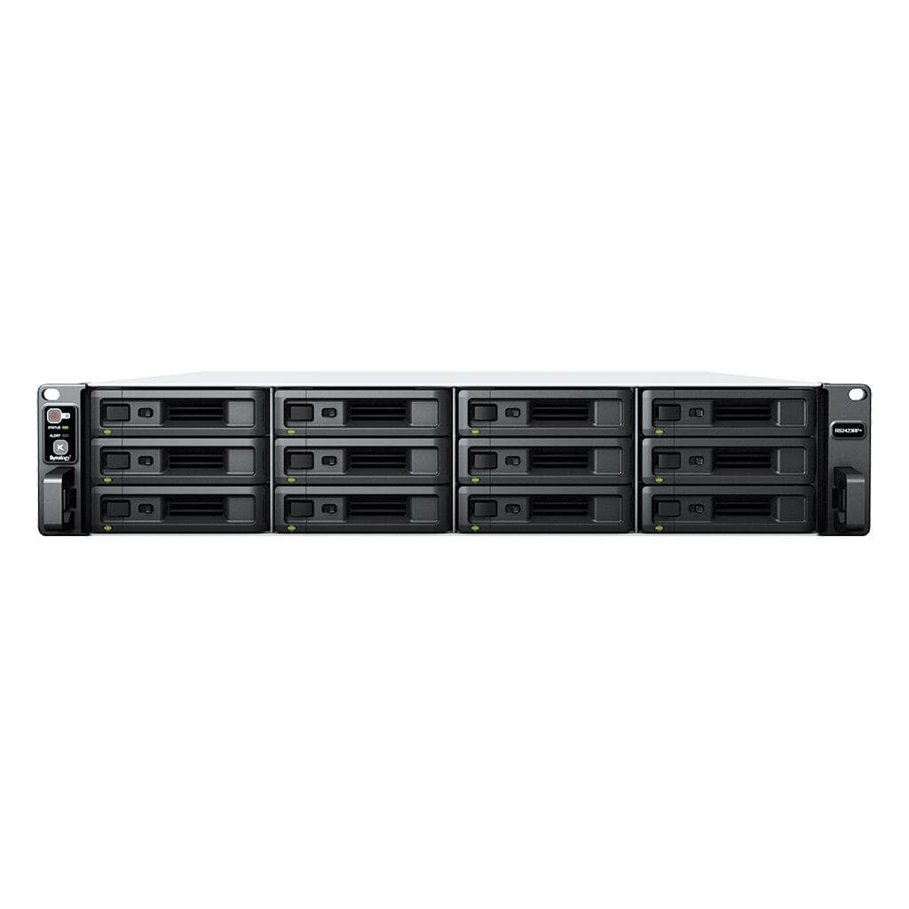 SYNOLOGY RS2423RP+ 12-BAY Rackstation AMD Ryzen Embedded V1500B AMD QUAD CORE 8GB RAM HDD/SSD Only "RS2423RP+"