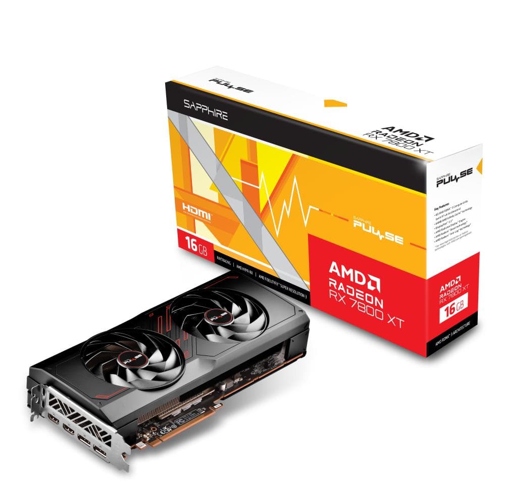 PLACI VIDEO Sapphire VGA SAPP PULSE AMD RADEON RX7800 XT 16GB,"11330-02-20G"