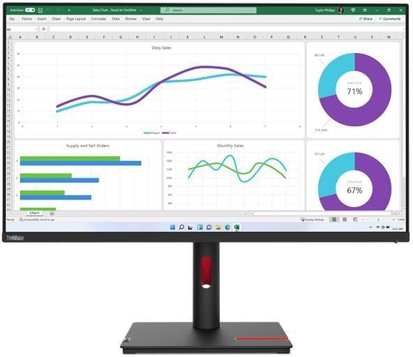 Monitor ThinkVision T34w-30, 34 curved, 21:9, 110 dpi "63D4GAT1EU"