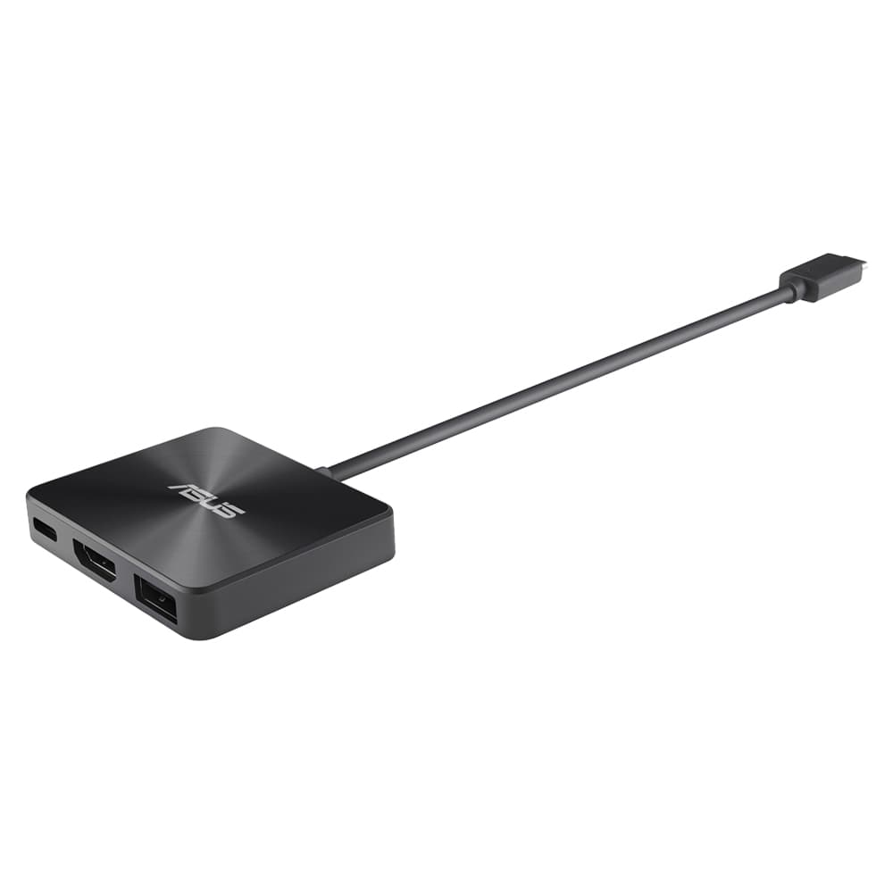 ASUS DC100 USB-C Mini Dock compact and lightweight HDMI 4K USB Type-A USB Type-C 100W PD passthrough "90XB0820-BDS000"