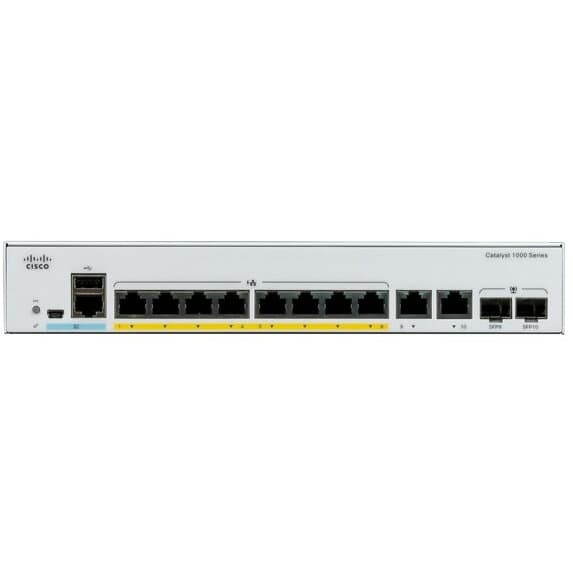 Catalyst 1000 8port GE, Full POE, Ext PS, 2x1G SFP "C1000-8FP-E-2G-L"