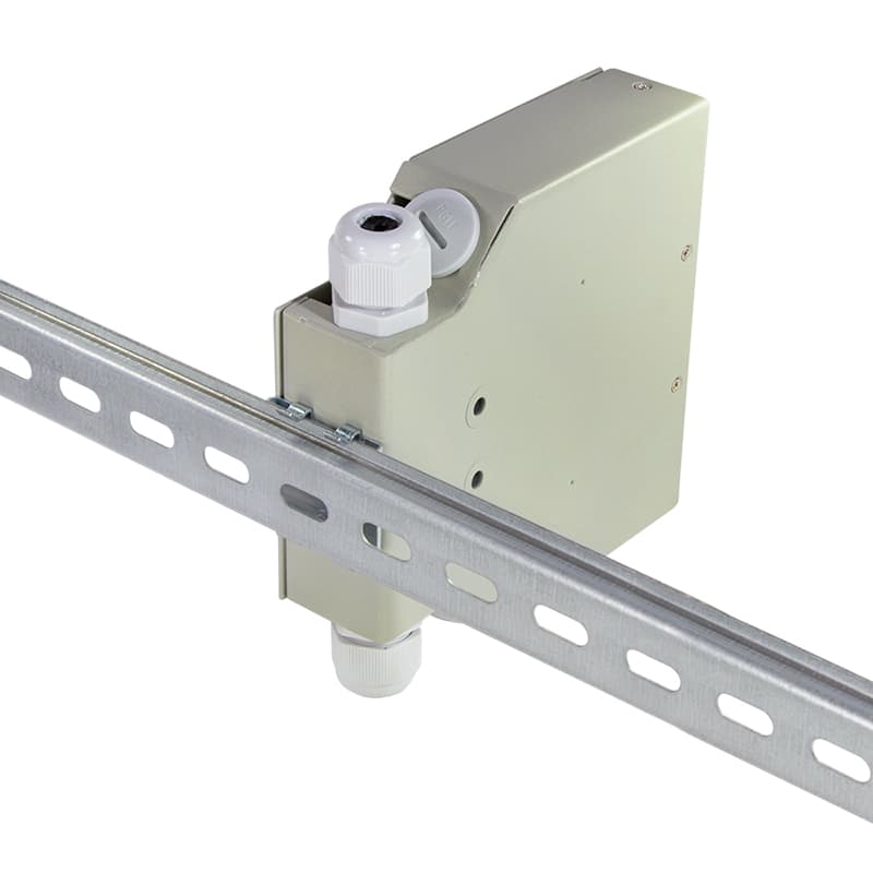 CUTIE DISTRIBUTIE DIN rail fibra optica LOGILINK, pentru cuple LC si SC, otel, gri, "FB5000" — miniatură