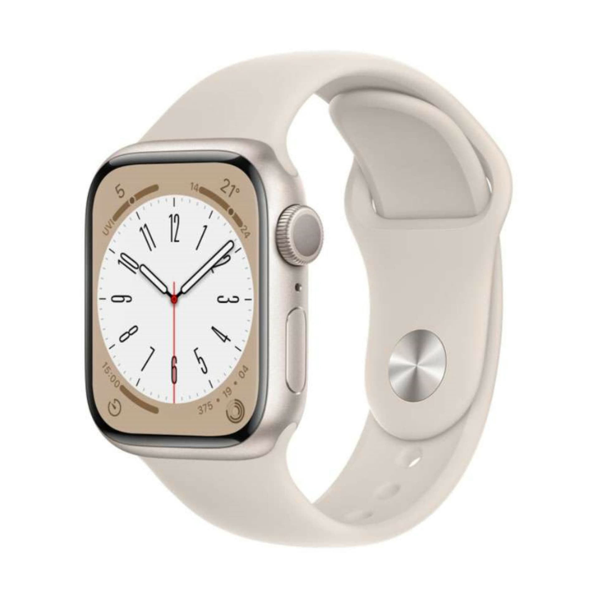 Apple Watch S8 GPS45mm+BandS/M-Starlight "MNUP3"