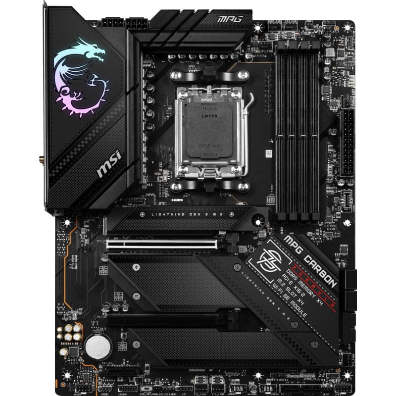 MSI MPG B650 CARBON WIFI AMD Socket AM5 DDR5 up to 128GB 3xPCIe x16 6xSATA ATX "MPG B650 CARBON WIFI"