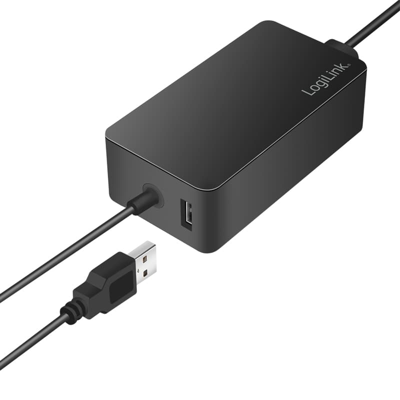ALIMENTATOR retea 220V LOGILINK, pentru Microsoft Surface, compatibil cu Pro si Laptop/Go/Book, 65W, USB 5V/4A, 1.5m, negru, "PA0309" — miniatură