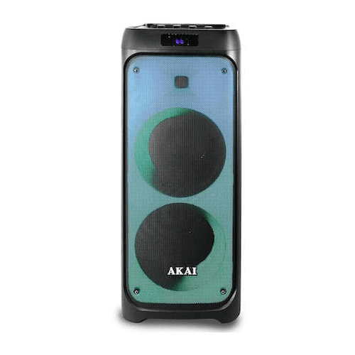 Boxa portabila AKAI, "Party Speaker 260", 50 W RMS, Bluetooth, acumulator 4000 mAh, lumini LED, telecomanda, negru "PARTY SPEAKER 260" — miniatură