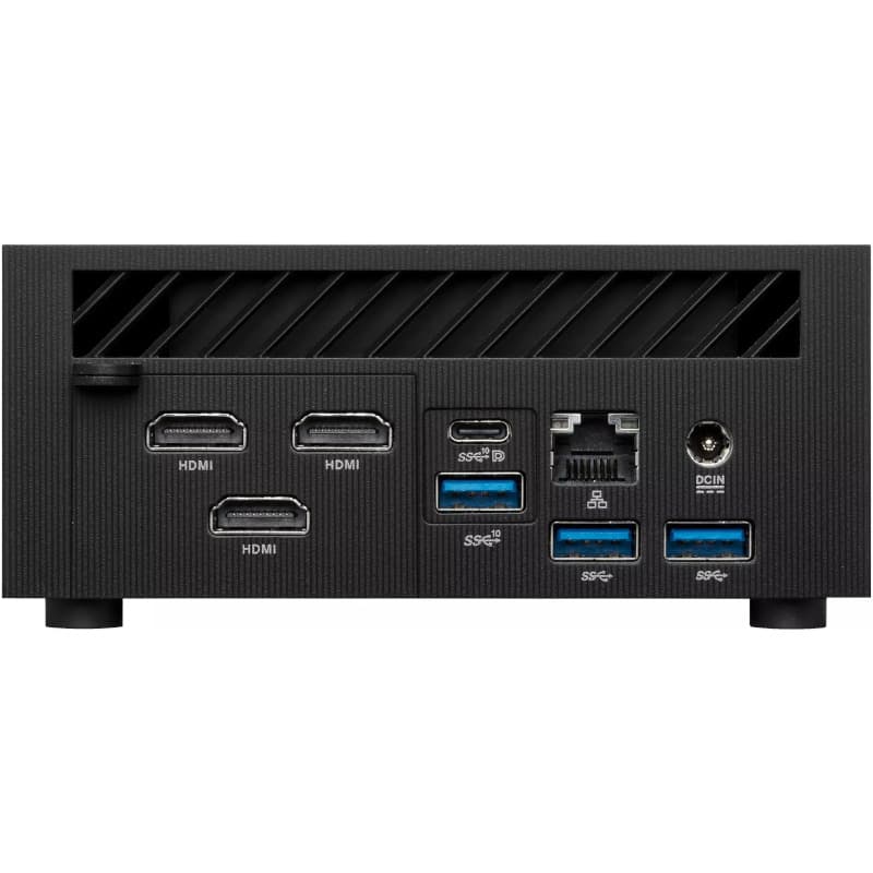 Mini PC ASUS AMD Ryzen, 2.5 Gbps LAN, WiFi 6E, 4K2xPCle Gen3x4 M.2 NVMe SSD, Negru "PN52-BBR758HD" — miniatură