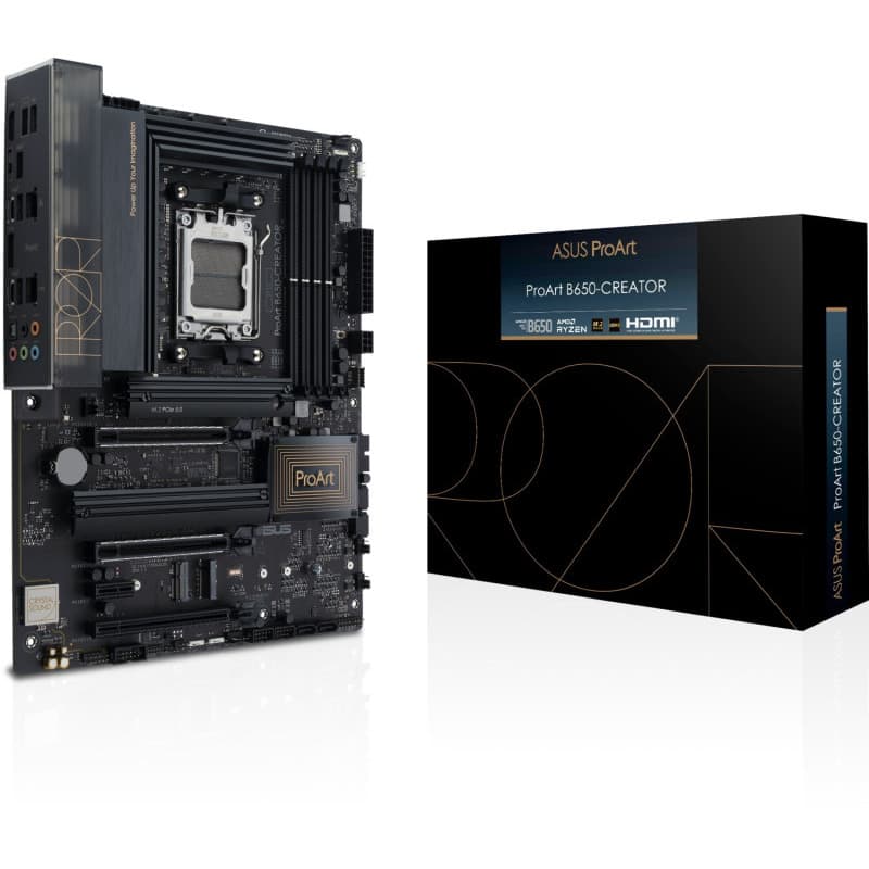 Placa de baza ASUS ProArt B650,AMDRyzen7000SeriesSocket AM5,4DDR5(Dual Channel),USB 3.2 Gen2x2TypeC "PROART B650-CREATOR" — miniatură