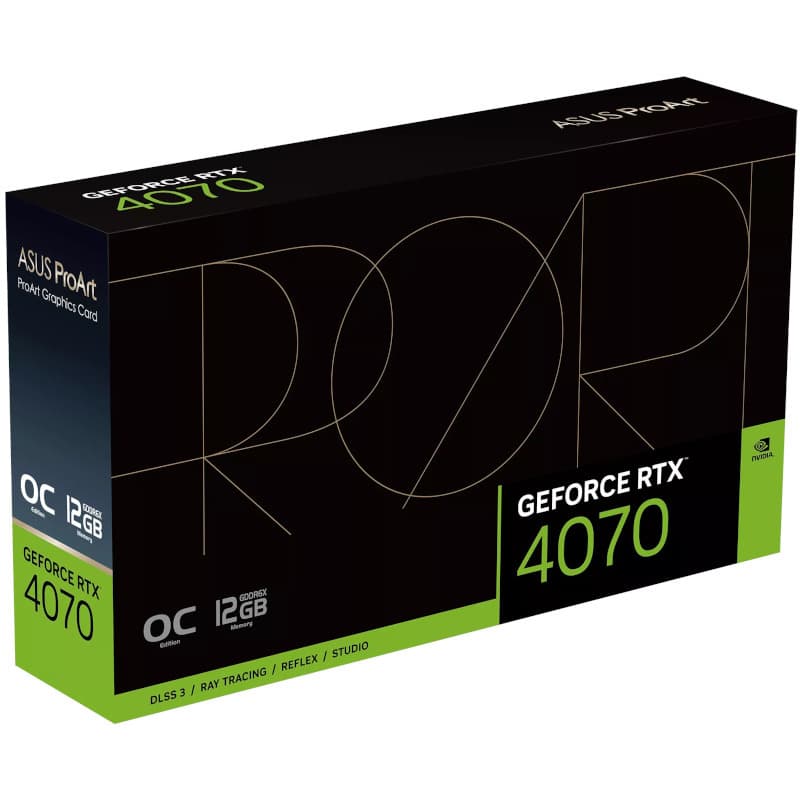 VGA Asus PROART RTX 4070 O12GB "PROART-RTX4070-O12G" — miniatură