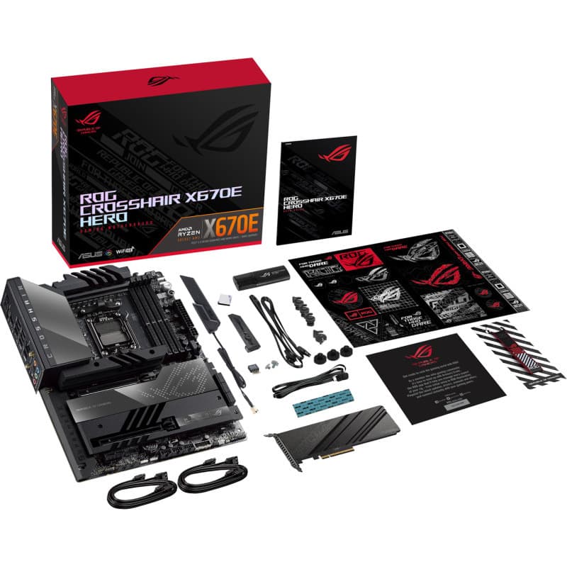 Placa de baza ASUS ROG CROSSHAIR X670E HEROAM5, X670, USB4, MB "ROGCROSSHAIRX670EHER" — miniatură