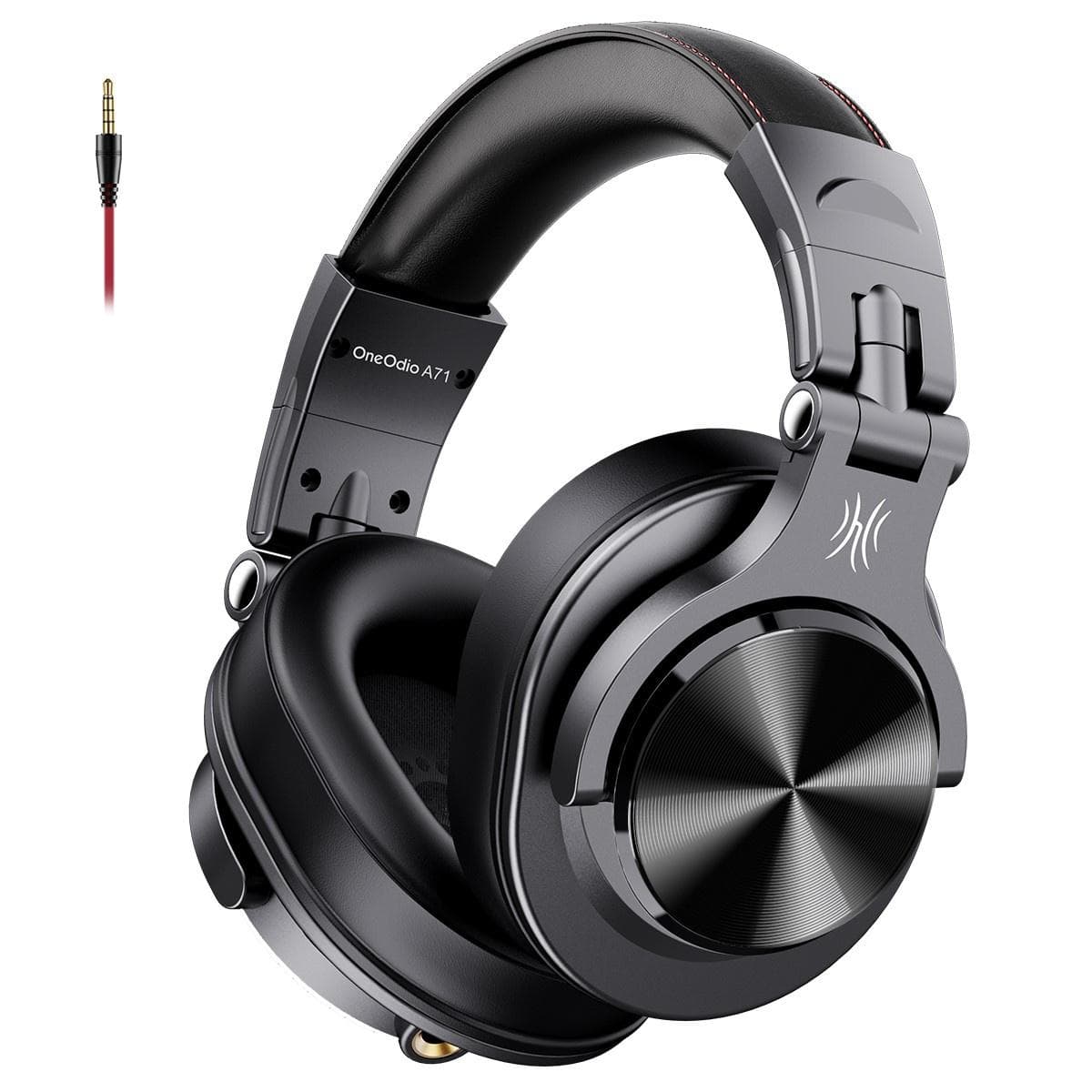 Casca OneOdio cu fir detasabil, tip over ear, utilizare profesionala, DJ, multimedia, conectare prin Jack 3.5 mm|Jack 6.35 mm,difuzor 40 mm,impedanta 32 Ohm, negru "A71M-Black"