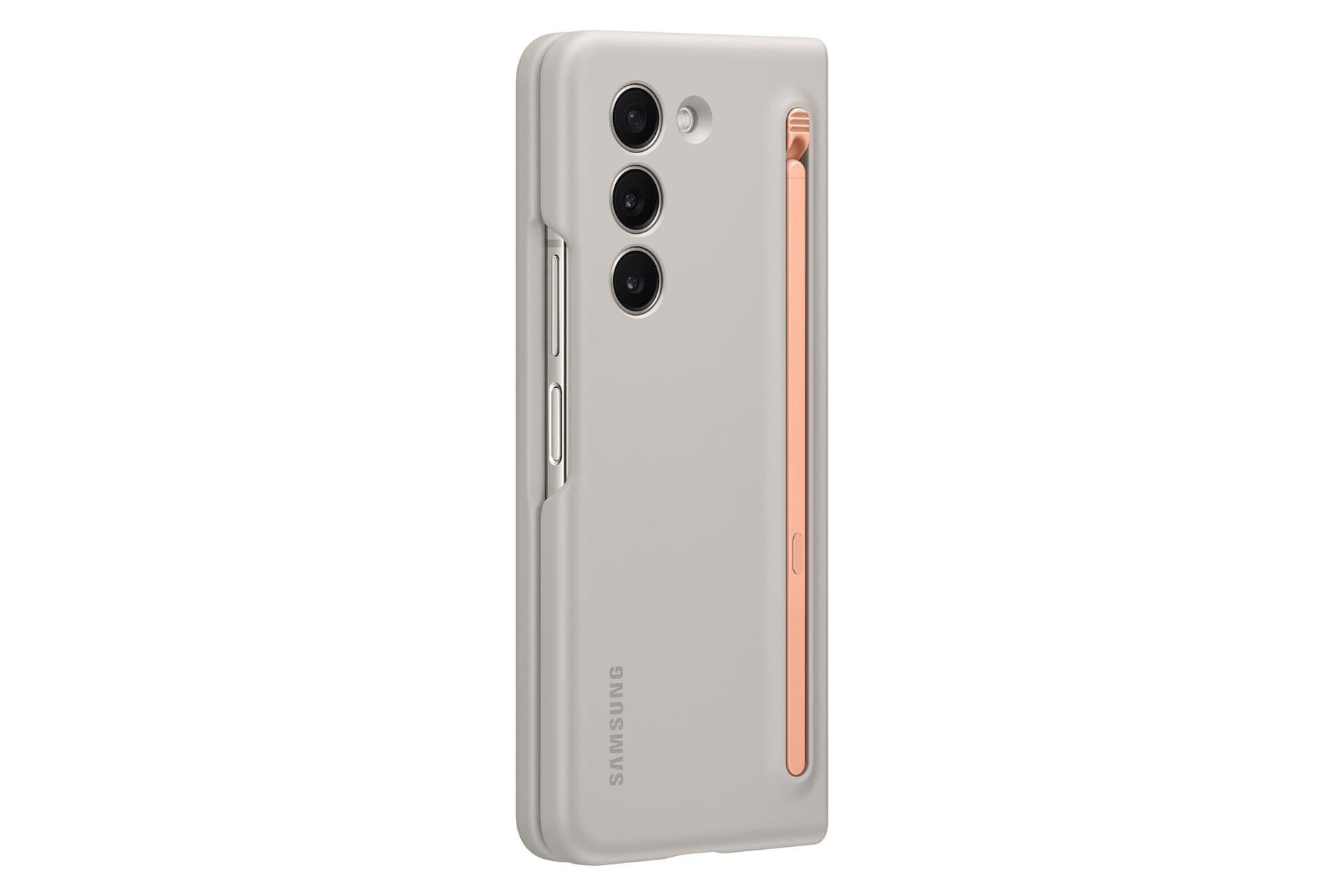 HUSE Smartphone Samsung Samsung Galaxy Z Fold5 SlimCase&Pen Sand,"EF-OF94PCUEGWW" — miniatură