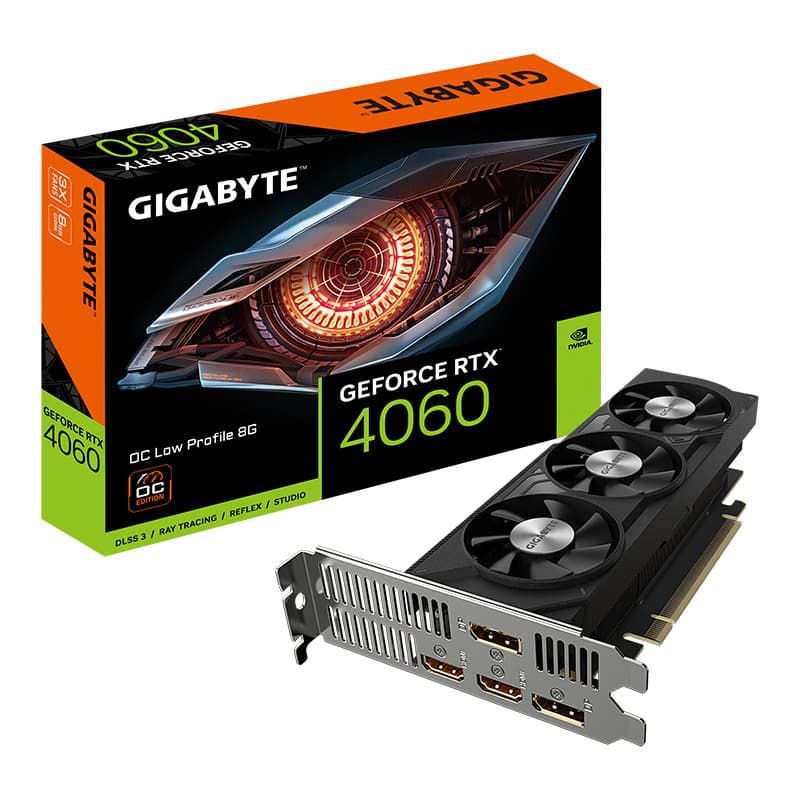 GIGABYTE GeForce RTX 4060 OC Low Profile 8G "GV-N4060OC-8GL"