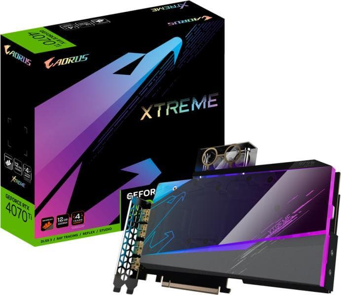 VGA GB AORUS RTX 4070TI XTREME WF WB 12G "GV-N407TAORUSX WB-12GD"
