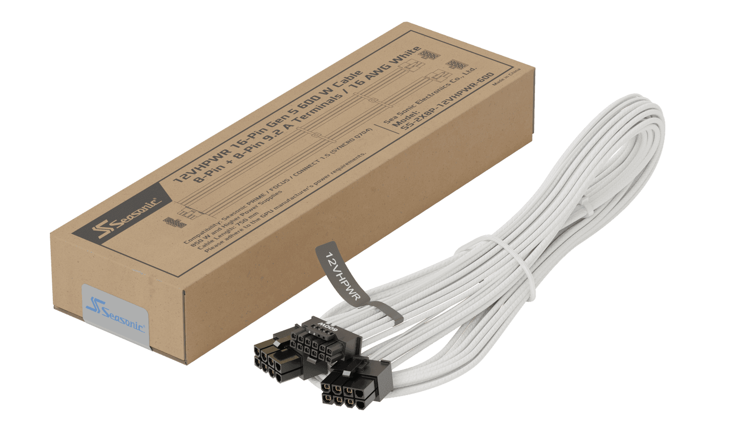 Seasonic SS2X8P-12VHPWR-600 / white "SS2X8P-12VHPWR-600 / white"