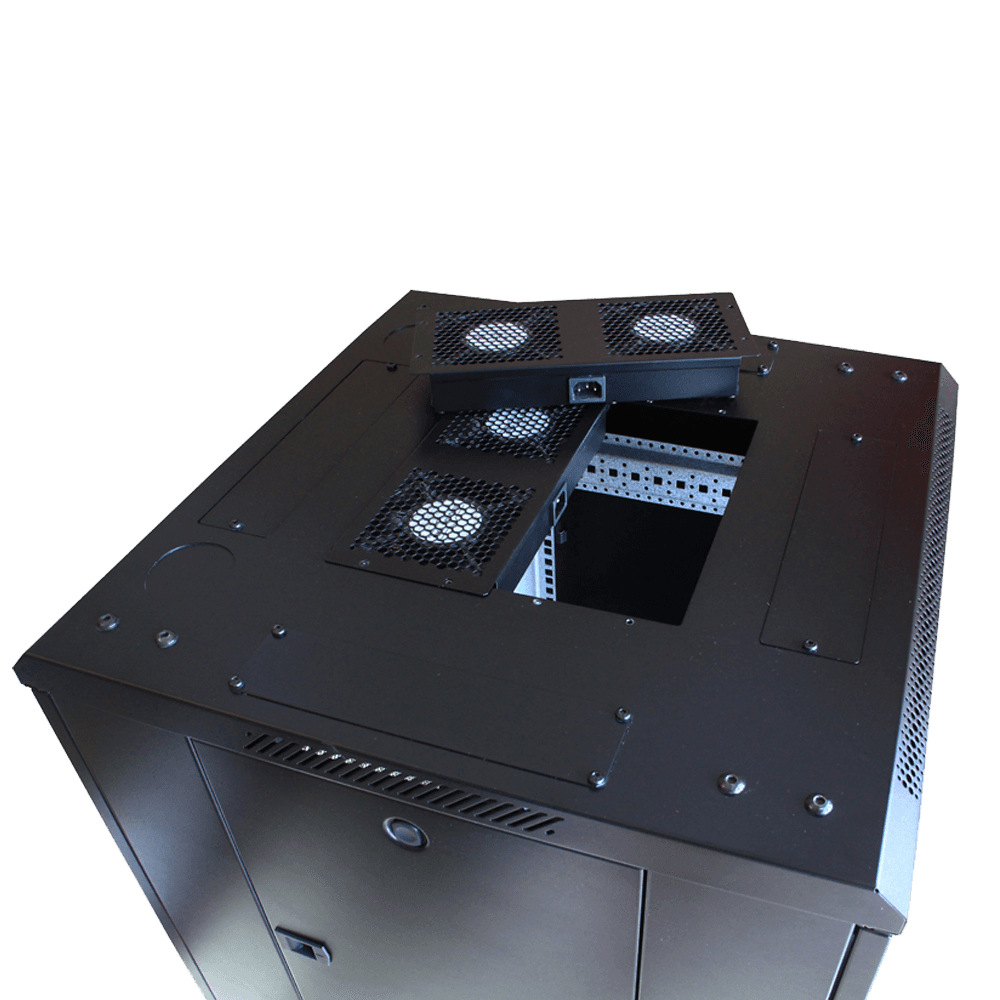 Baterie de doua ventilatoare pentru Rack de podea Xcab "Xcab-2CB12CM" — miniatură