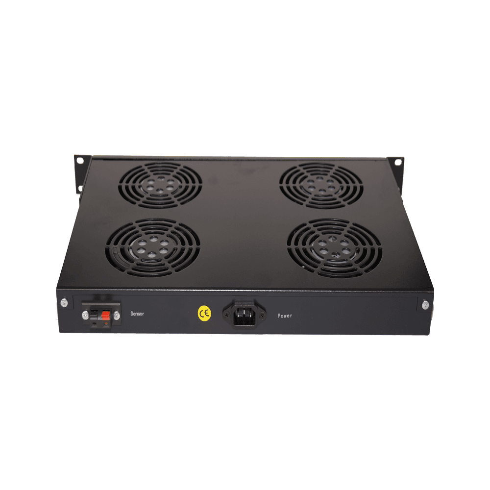 Baterie de patru ventilatoare cu termostat digital, senzor de temperatura si afisaj LCD, Xcab "Xcab-3004" — miniatură
