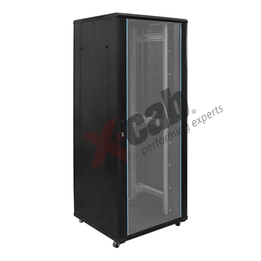 Cabinet metalic de podea 19", tip rack stand alone, 42U 800x1000 mm, Xcab S "Xcab-42U80100S"