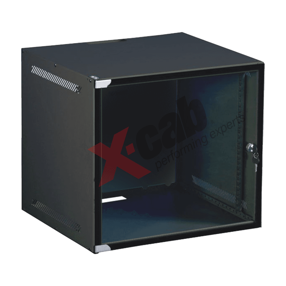 Cabinet metalic de perete 19", tip rack wallmount, 6U 520x450 mm, Xcab WS Negru "Xcab-6U45WS.9004"