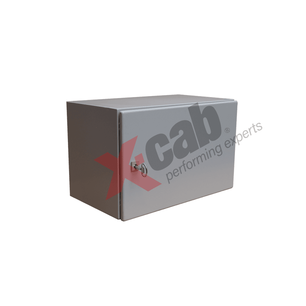 Cabinet metalic de exterior 19", rack de perete, 7U 600x350 mm, IP-55, Xcab "Xcab-BG13980012"
