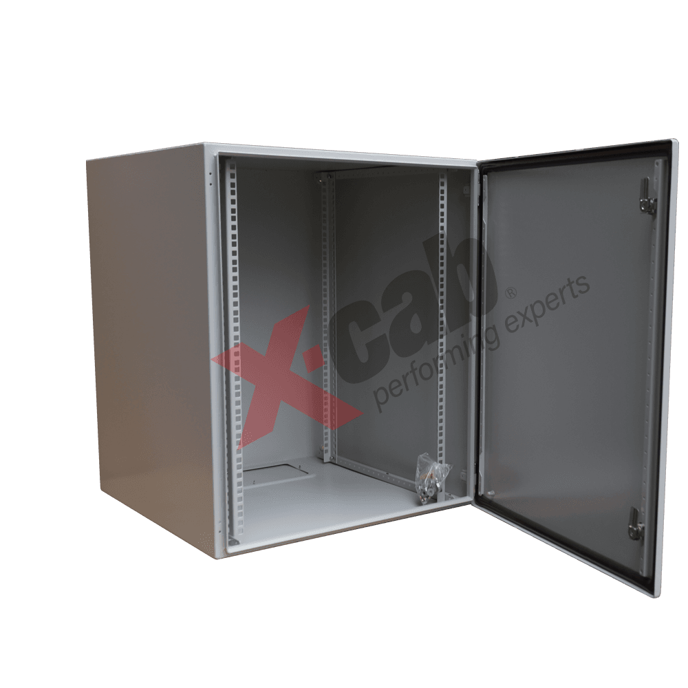 Cabinet metalic de exterior 19", rack de perete, 15U 600x600 mm, IP-55, Xcab "XCAB-BG13980013" — miniatură