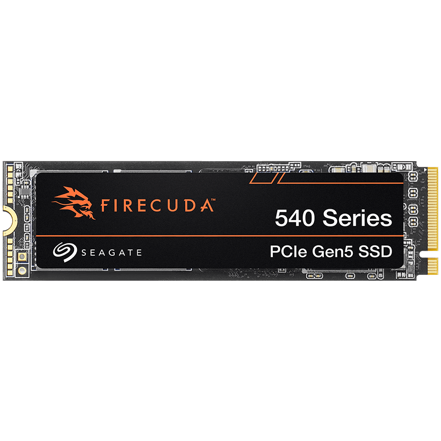 SSD SEAGATE FireCuda 540 HeatSink 1TB M.2 2280-D2 PCIe Gen5 x4 NVMe 2.0, Read/Write: 9500/8500 MBps, IOPS 1300K/1500K, TBW 1000, Rescue Recovery 3 ani "ZP1000GM3A004"
