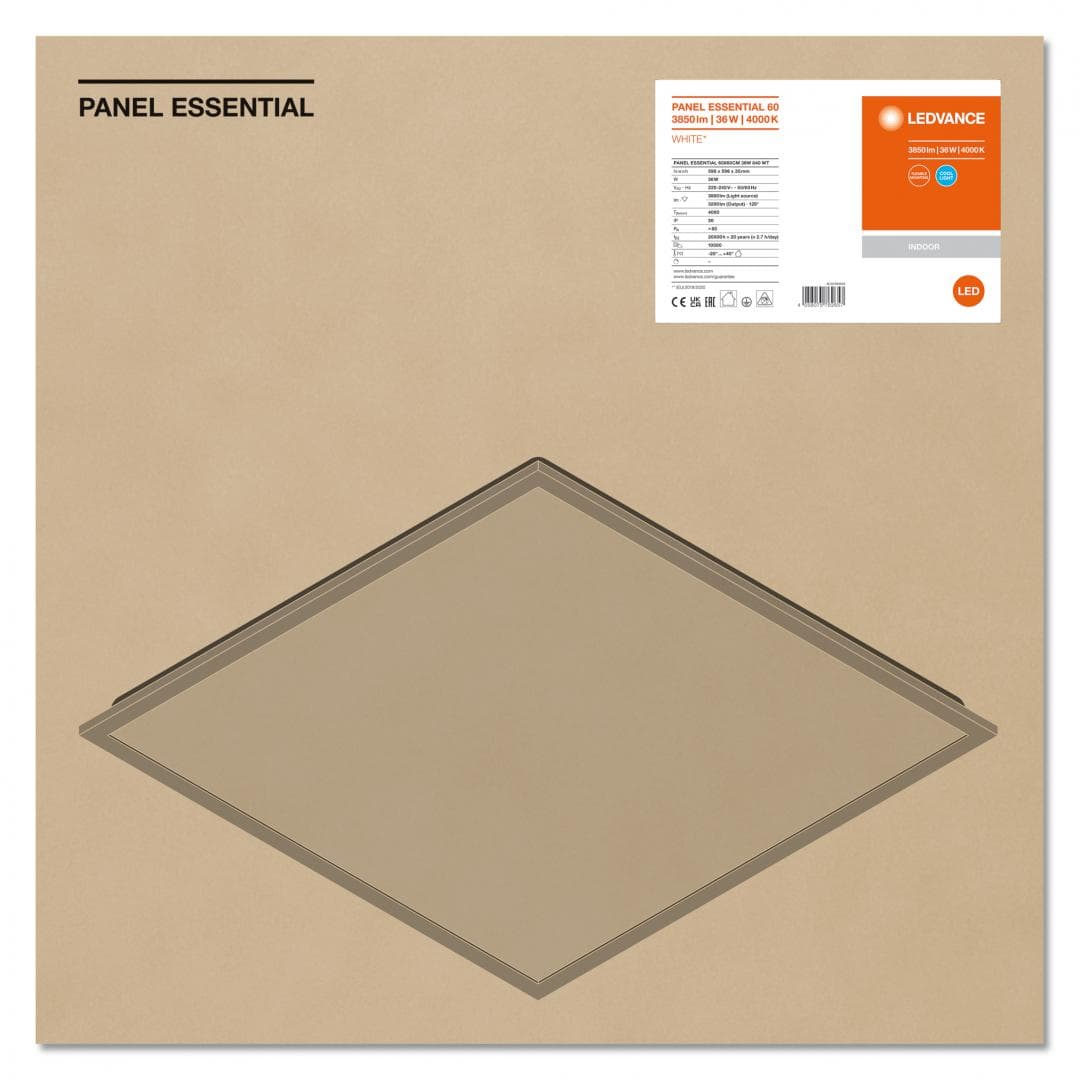 PANEL ESSENTIAL 60X60CM 36W 840 WT LEDV "000004058075762657" — miniatură