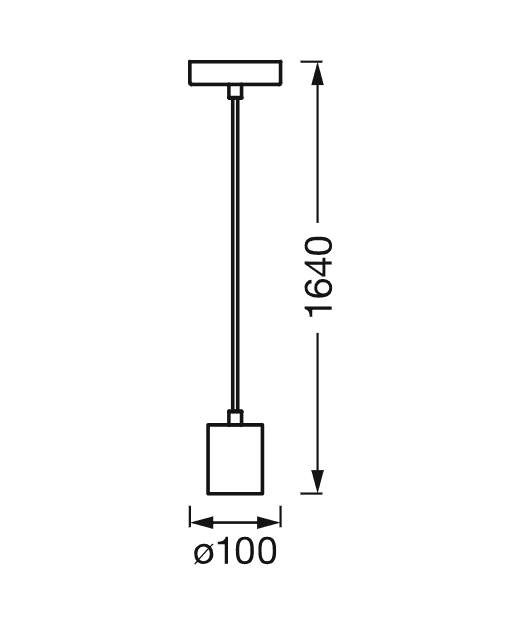 1906 PENDULUM ROUND E27 BK LEDV "000004099854092589" — miniatură