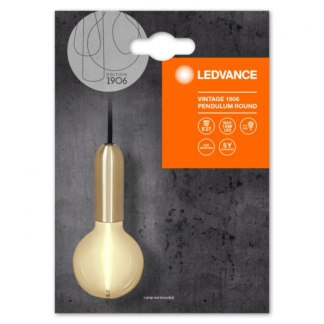 1906 PENDULUM ROUND E27 GD LEDV "000004099854092626"
